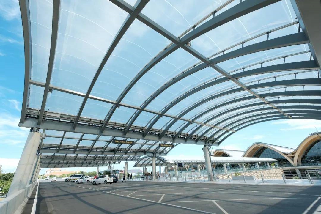 遮陽張拉膜公司,海濱娛樂休閑建筑膜結(jié)構(gòu),日本旭硝子ETFE膜材