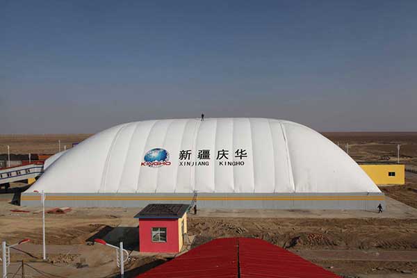 山東省醫(yī)學科學院附屬醫(yī)院新建污水池膜結構
