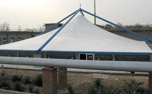 金湖縣起點(diǎn)公園人行景觀膜結(jié)構(gòu)