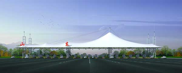 廣東省中材高新材料公司：專注大巴車停車棚膜結構一站式服務
